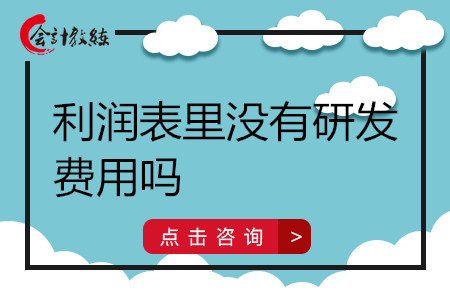 利潤(rùn)表里沒(méi)有研發(fā)費(fèi)用嗎