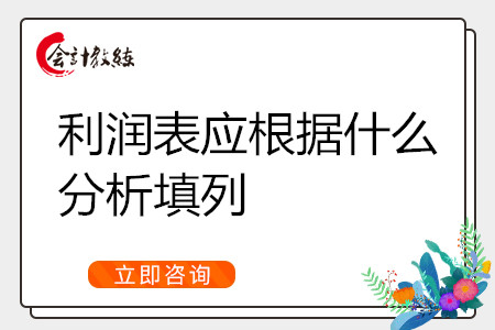 利潤表應根據(jù)什么分析填列