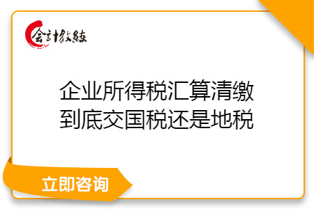 企业所得税汇算清缴到底交国税还是地税