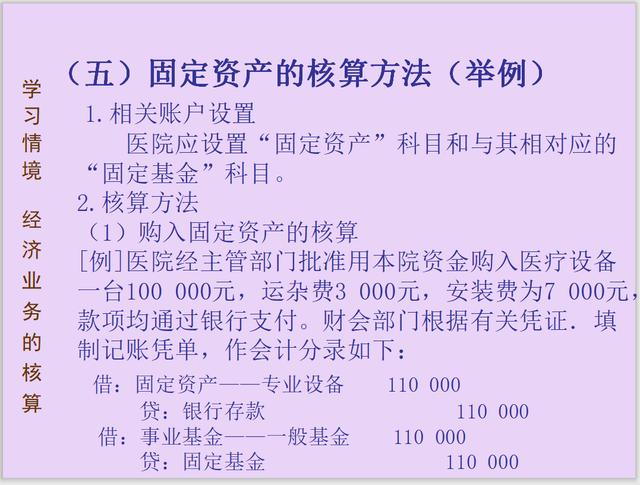 固定资产的核算方法