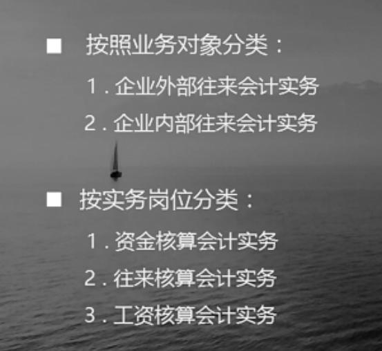 往來(lái)賬會(huì)計(jì)實(shí)務(wù)的分類(lèi)