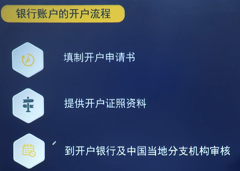 銀行賬戶的開戶流程