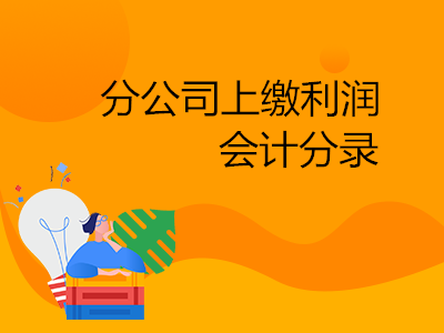 分公司上缴利润会计分录怎么做