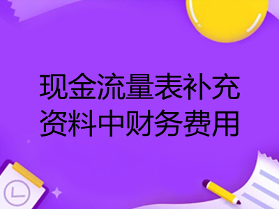 现金流量表补充资料中的财务费用