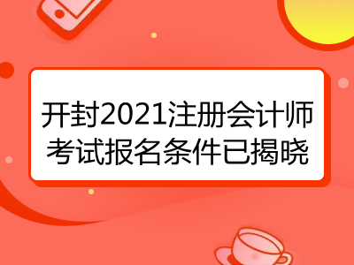 開封2021注冊會計師考試報名條件已揭曉
