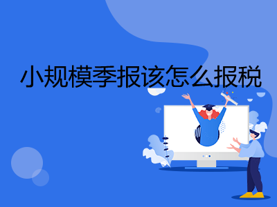 小规模季报该怎么报税