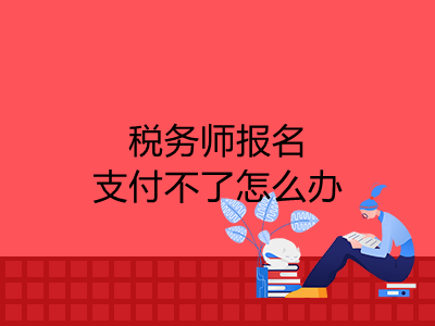 税务师报名支付不了怎么办