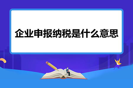 企業(yè)申報(bào)納稅是什么意思