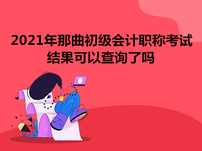 2021年那曲初級會計職稱考試結果可以查詢了嗎