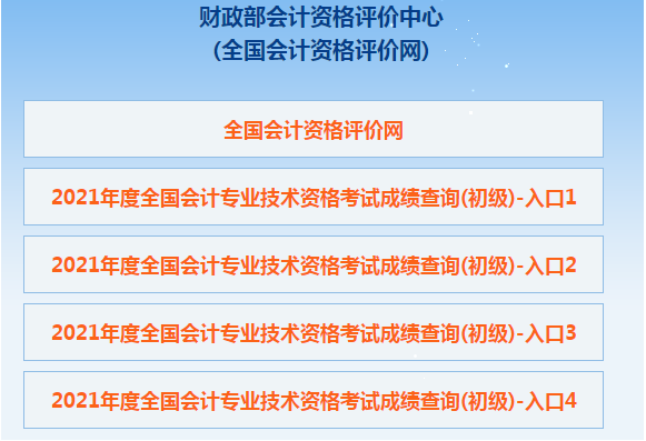 2021年初級會計考試成績查詢流程