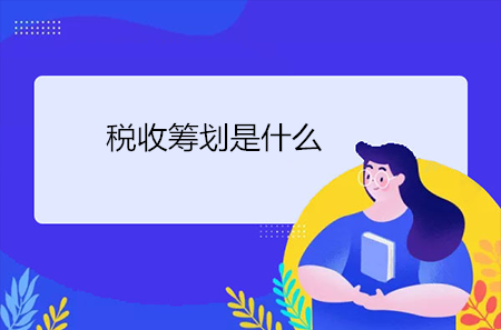 稅收籌劃是什么