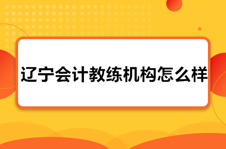 遼寧會(huì)計(jì)教練機(jī)構(gòu)怎么樣