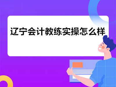 辽宁会计教练实操怎么样