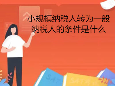 小規(guī)模納稅人轉為一般納稅人的條件是什么