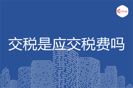 交税是应交税费吗