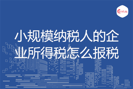 小規(guī)模納稅人的企業(yè)所得稅怎么報稅