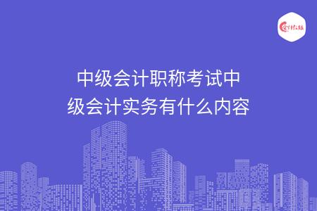 中級會計職稱考試中級會計實務有什么內容