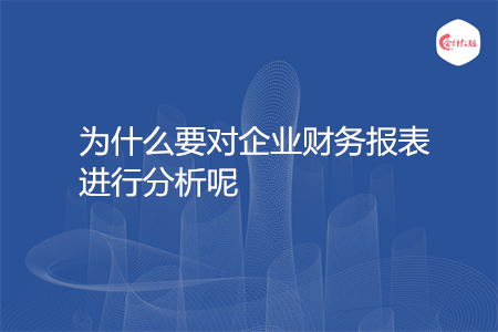 為什么要對企業(yè)財務報表進行分析呢