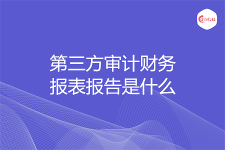 第三方審計財務報表報告是什么