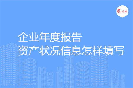 企業(yè)年度報(bào)告資產(chǎn)狀況信息怎樣填寫