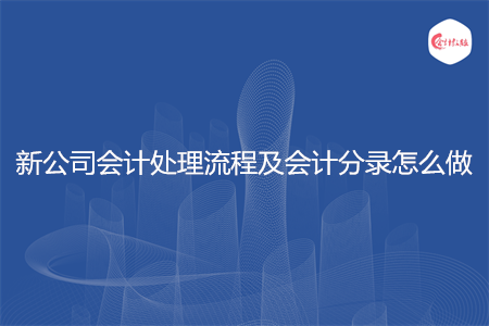 新公司會計(jì)處理流程及會計(jì)分錄怎么做