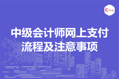 中级会计师网上支付流程及注意事项