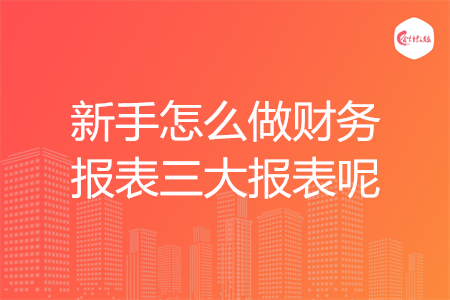 新手怎么做财务报表三大报表呢