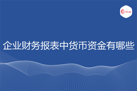 企業(yè)財(cái)務(wù)報(bào)表中貨幣資金有哪些