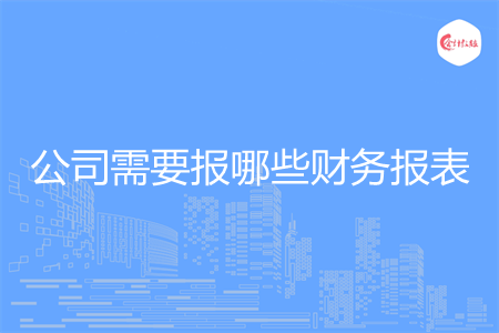 公司需要报哪些财务报表