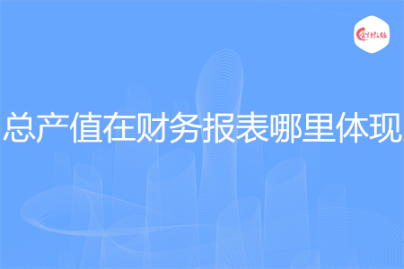 总产值在财务报表哪里体现