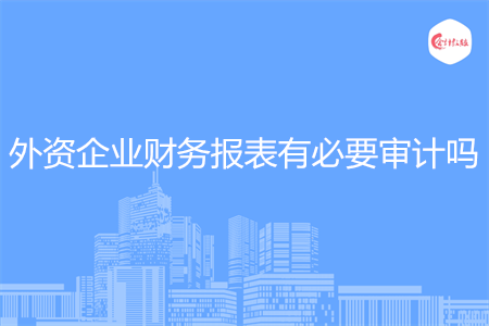 外資企業(yè)財務(wù)報表有必要審計嗎