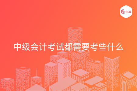 中級(jí)會(huì)計(jì)考試都需要考些什么