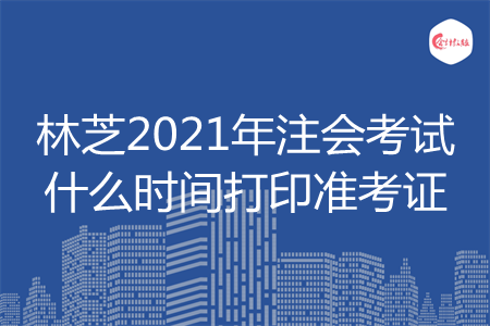 林芝2021年注会考试什么时间打印准考证