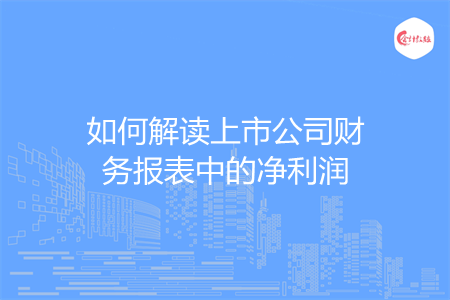 如何解读上市公司财务报表中的净利润