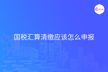 國(guó)稅匯算清繳應(yīng)該怎么申報(bào)