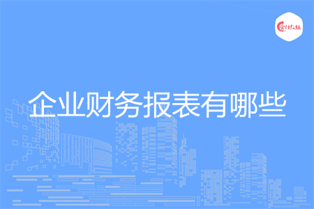 企業(yè)財務(wù)報表有哪些