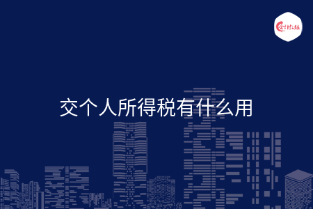 交个人所得税有什么用