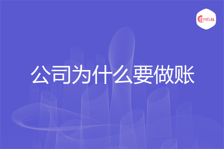 公司为什么要做账