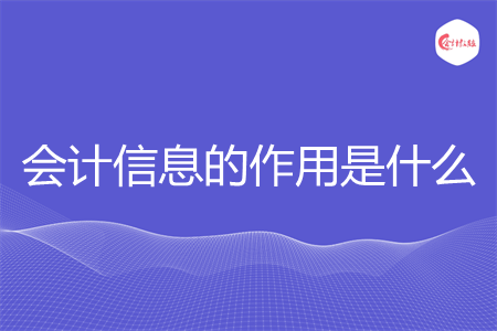 會(huì)計(jì)信息的作用是什么