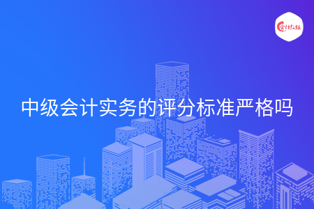 中级会计实务的评分标准严格吗