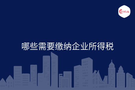 哪些需要缴纳企业所得税