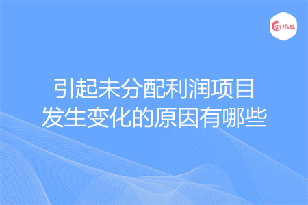 引起未分配利润项目发生变化的原因有哪些