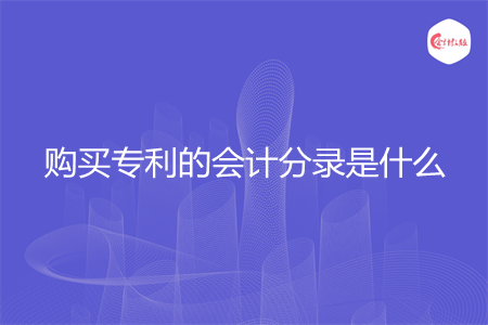 购买专利的会计分录是什么
