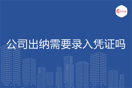 公司出纳需要录入凭证吗 公司出纳需要录入凭证吗