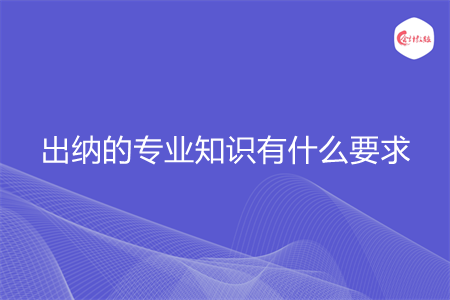 出納的專業(yè)知識有什么要求