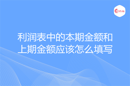 利润表中的本期金额和上期金额应该怎么填写