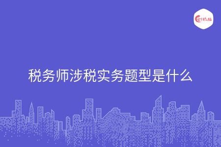 税务师涉税实务题型是什么