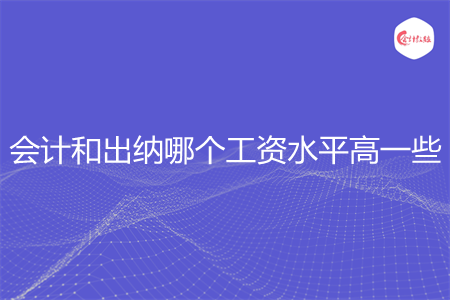 會計和出納哪個工資水平高一些