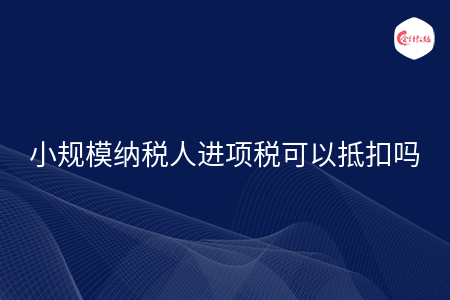 小规模纳税人进项税可以抵扣吗
