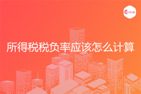 所得税税负率应该怎么计算